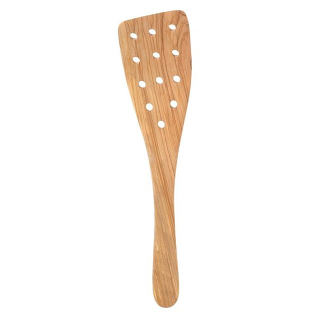 Product HIC | Eddington’s Italian Olive Wood Wide Pierced Spatula | 12.5”
