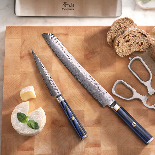 Cangshan KITA Series 9” Bread Knife with Sheath with other products