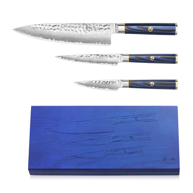 Cangshan KITA Series Blue 3-Piece Starter Knife Set