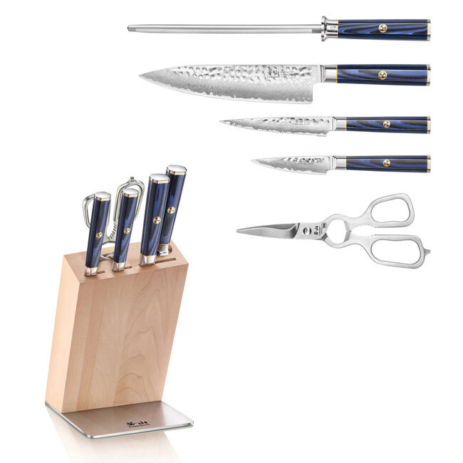 Cangshan KITA Series 6-Piece Knife HUA Block Set | Maple