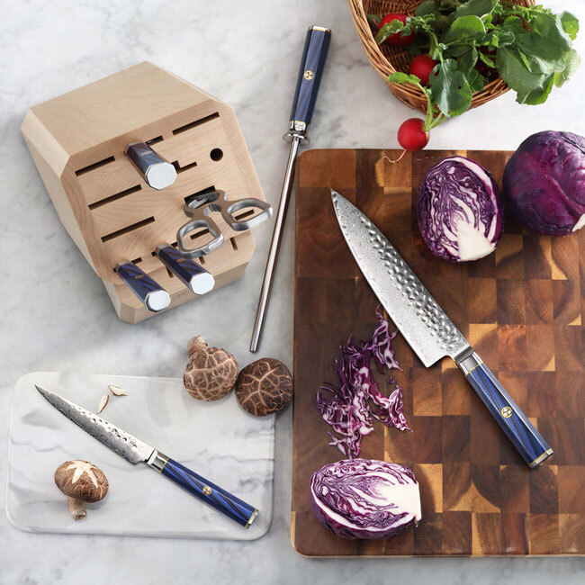 Cangshan KITA Series Blue 8-Piece Knife Block Set