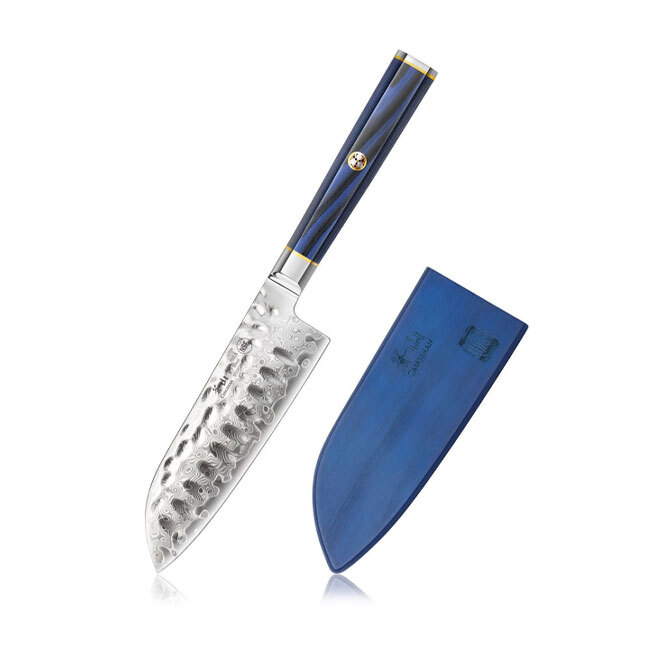 Cangshan KITA Series Blue 5” Santoku Knife with Sheath