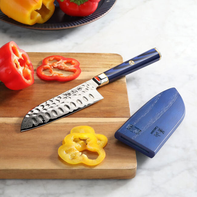 Cangshan KITA Series Blue 5” Santoku Knife with Sheath