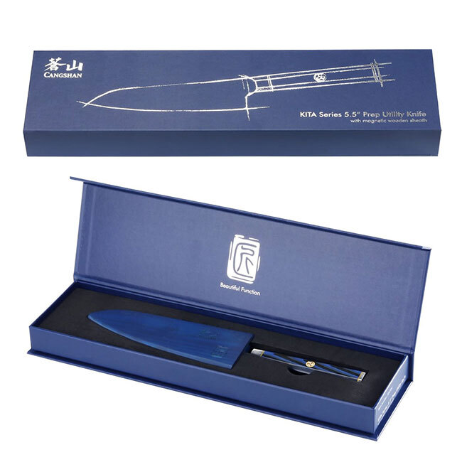 Cangshan KITA Series Blue 5” Prep Utility Knife with box