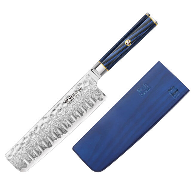 Cangshan KITA Series Blue 7” Nakiri Knife with Sheath