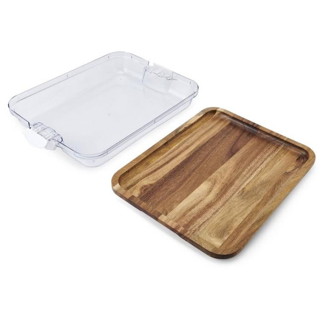 Build-A-Board™ Cutting Board with Clear Locking Lid, 14” x 11”