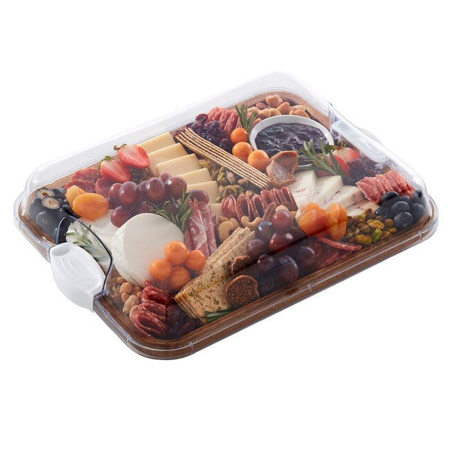 Build-A-Board™ Cutting Board with Clear Locking Lid, 14” x 11”