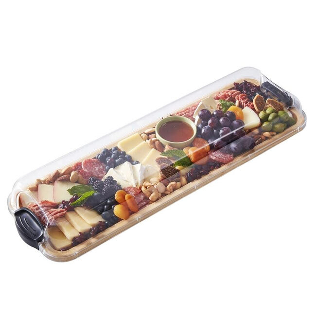 Build-A-Board™ Cutting Board with Clear Locking Lid, 7” x 22”