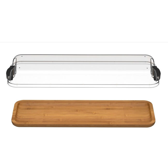 Build-A-Board™ Cutting Board with Clear Locking Lid, 7” x 22”