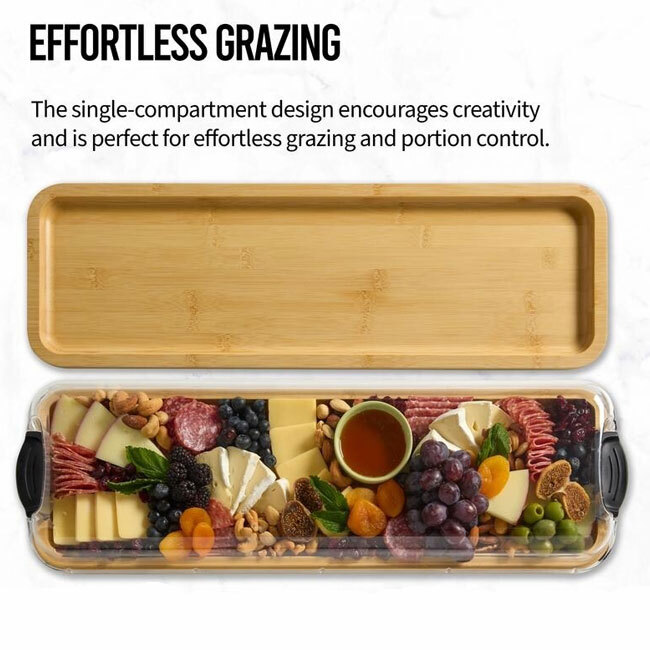 Build-A-Board™ Cutting Board with Clear Locking Lid, 7” x 22”