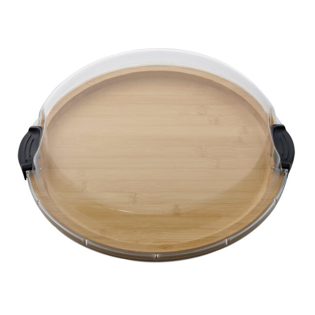 Product Build-A-Board™ Cutting Board with Clear Locking Lid, 14” Round
