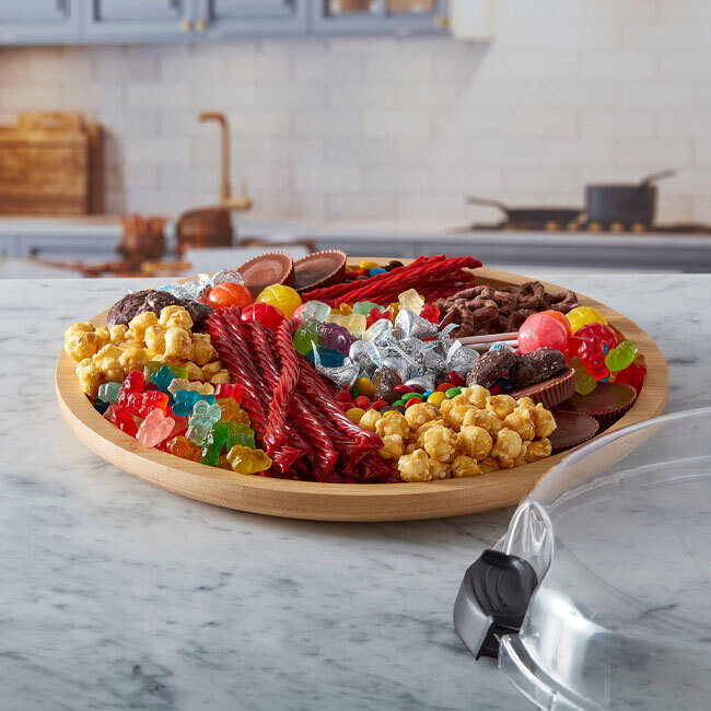 Build-A-Board™ Cutting Board with Clear Locking Lid, 14” Round