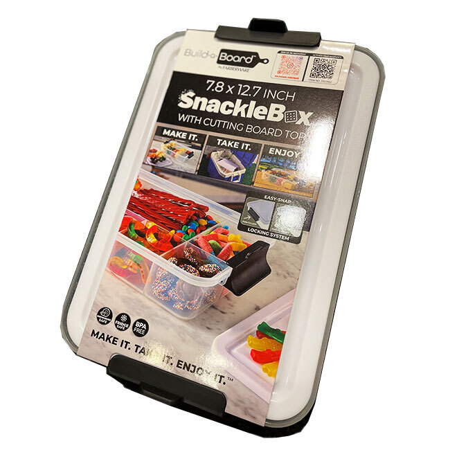 Product Build-A-Board™ SnackleBox with Locking Cutting Board Top | 7.8” x 12.7”