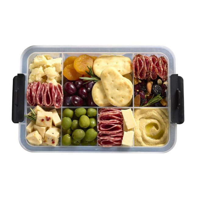 Build-A-Board™ SnackleBox with Locking Cutting Board Top | 7.8” x 12.7”
