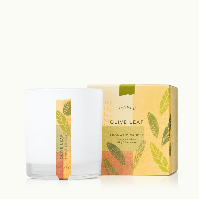 THYMES Olive Leaf Aromatic Candle
