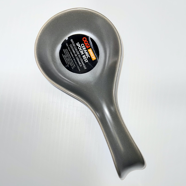 Product OGGI PREP Ceramic Spoon Rest | Charcoal