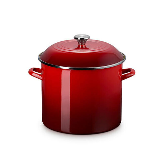 Product Le Creuset Enamel on Steel 6 Qt. Stockpot | Cerise
