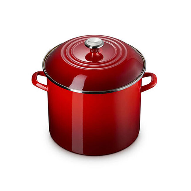 Le Creuset Enamel on Steel 6 Qt. Stockpot | Cerise