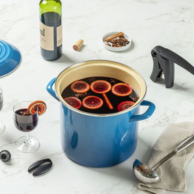 Le Creuset Enamel on Steel 6 Qt. Stockpot | Marseille Blue