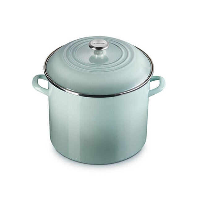 Le Creuset Enamel on Steel 6 Qt. Stockpot | Sea Salt
