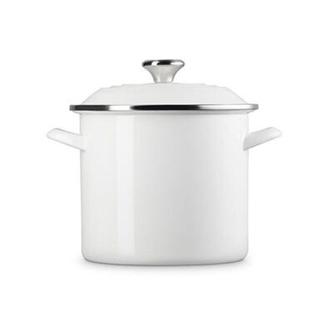 Le Creuset Enamel on Steel 8 Qt. Stockpot | White