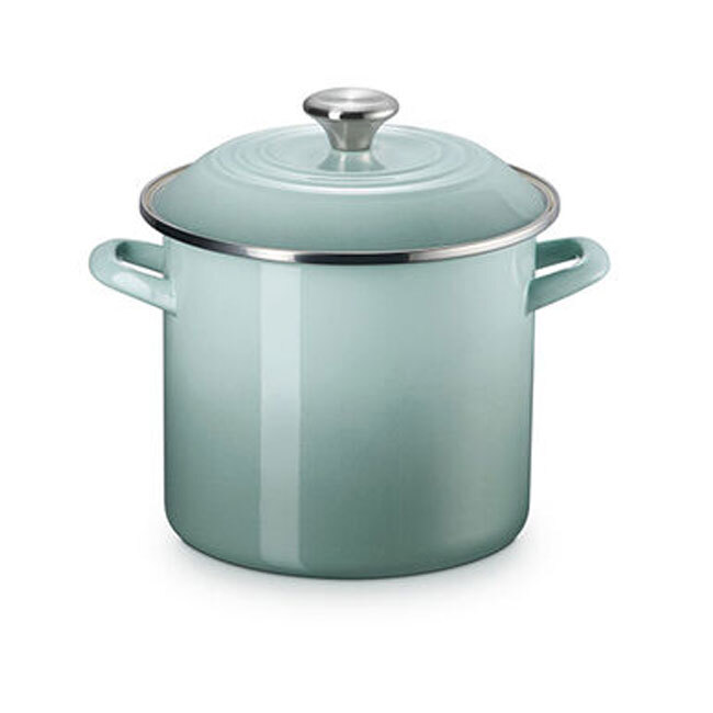Le Creuset Enamel on Steel 8 Qt. Stockpot | Sea Salt
