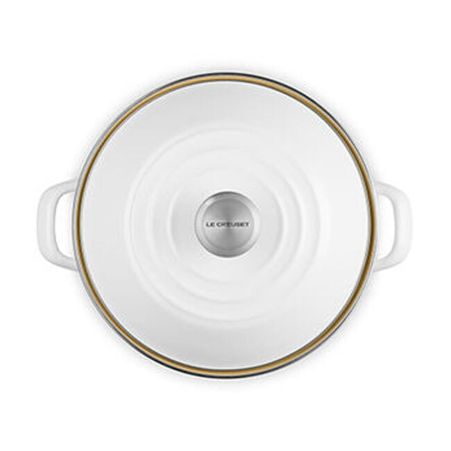 Le Creuset Enamel on Steel 10 Qt. Stockpot | White