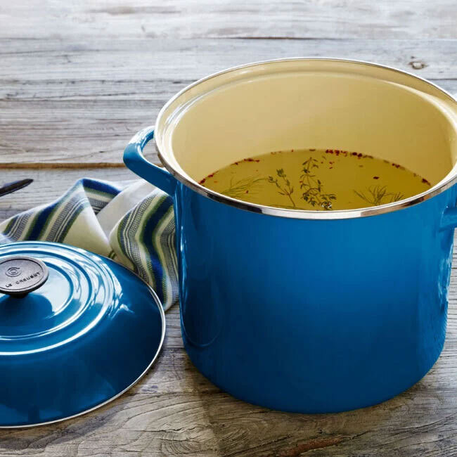 Le Creuset Enamel on Steel 10 Qt. Stockpot | Marseille Blue