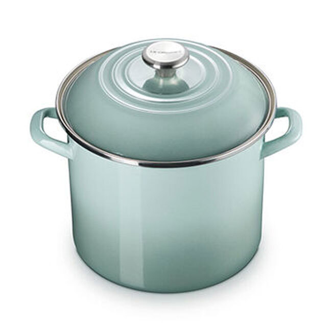 Le Creuset Enamel on Steel 10 Qt. Stockpot | Sea Salt
