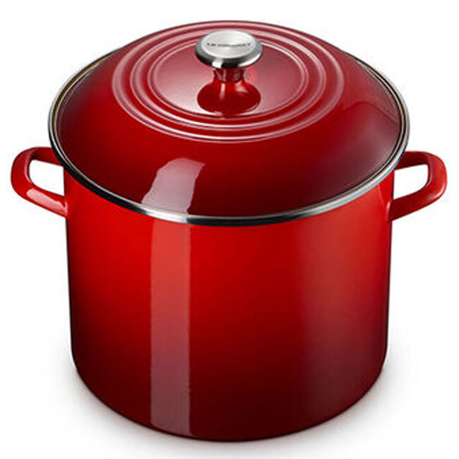 Le Creuset Enamel on Steel 16 Qt. Stockpot | Cerise