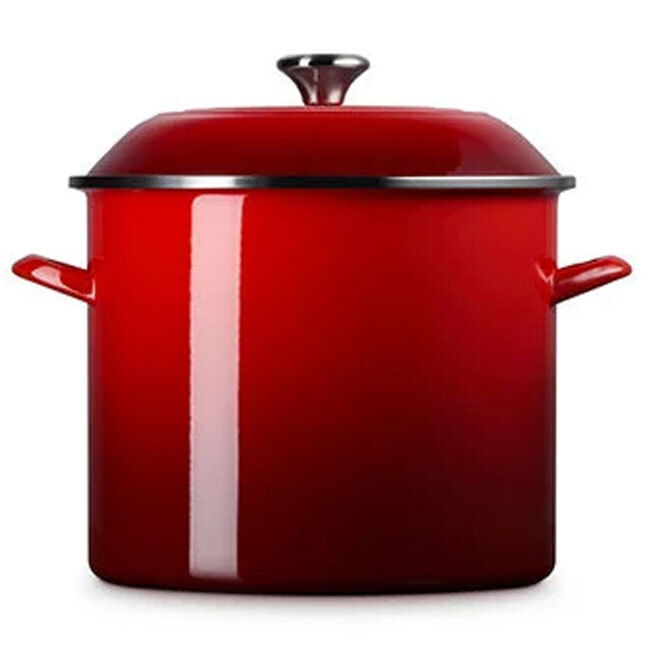 Le Creuset Enamel on Steel 16 Qt. Stockpot | Cerise