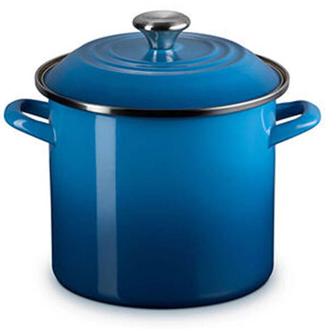 Le Creuset Enamel on Steel 16 Qt. Stockpot | Marseille Blue