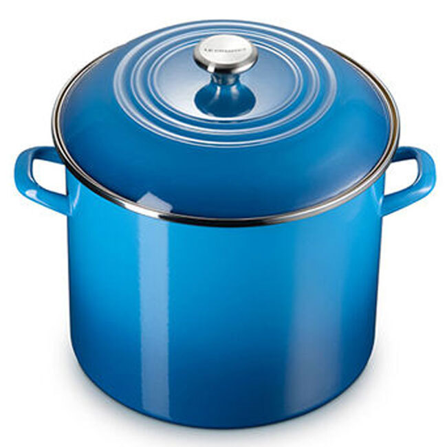 Le Creuset Enamel on Steel 16 Qt. Stockpot | Marseille Blue