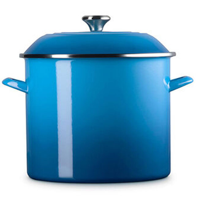 Le Creuset Enamel on Steel 16 Qt. Stockpot | Marseille Blue