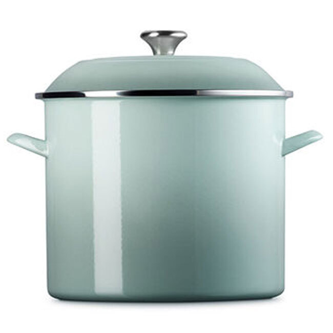 Le Creuset Enamel on Steel 16 Qt. Stockpot | Sea Salt