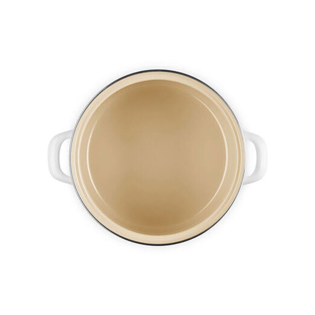 Le Creuset Enamel on Steel Traditional Petite 4 Qt. Stockpot | White