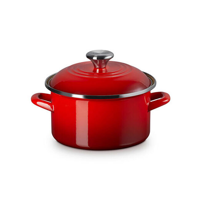 Product Le Creuset Enamel on Steel Traditional Petite 4 Qt. Stockpot | Cerise