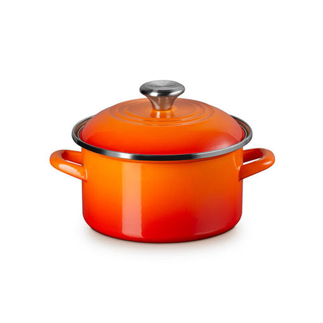 Le Creuset Enamel on Steel Traditional Petite 4 Qt. Stockpot | Flame