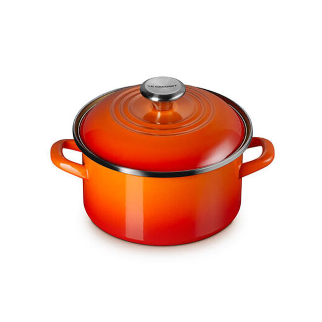 Le Creuset Enamel on Steel Traditional Petite 4 Qt. Stockpot | Flame