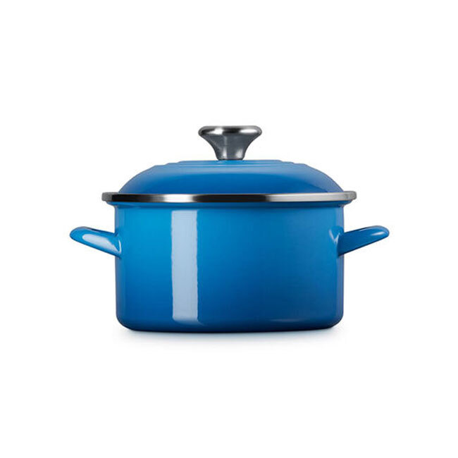 Le Creuset Enamel on Steel Traditional Petite 4 Qt. Stockpot | Marseille Blue