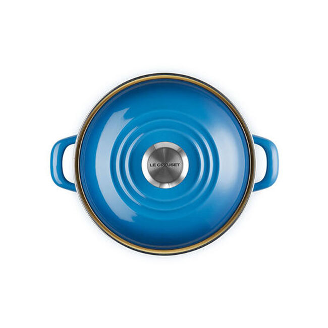 Le Creuset Enamel on Steel Traditional Petite 4 Qt. Stockpot | Marseille Blue