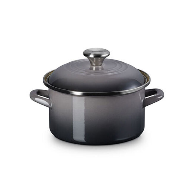 Le Creuset Enamel on Steel Traditional Petite 4 Qt. Stockpot | Oyster