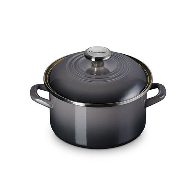 Le Creuset Enamel on Steel Traditional Petite 4 Qt. Stockpot | Oyster