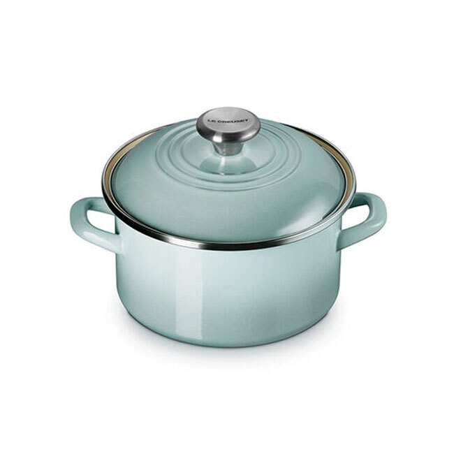 Le Creuset Enamel on Steel Traditional Petite 4 Qt. Stockpot | Sea Salt