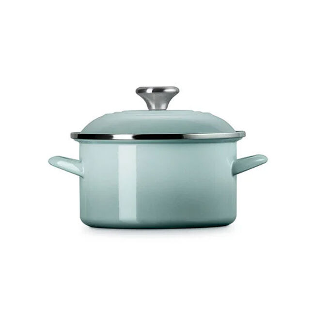 Le Creuset Enamel on Steel Traditional Petite 4 Qt. Stockpot | Sea Salt