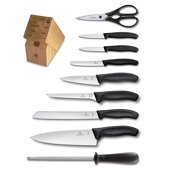 Victorinox Swiss Classic 10-Pc Knife Block Set
