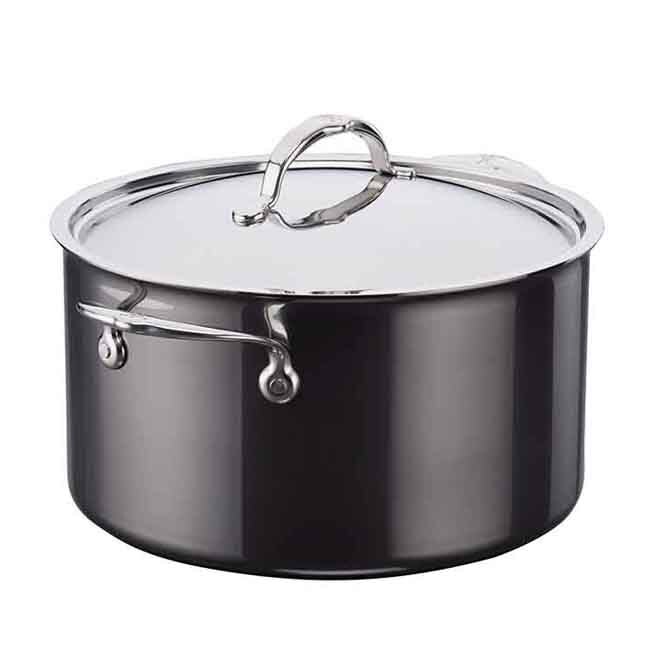 Hestan NanoBond® Titanium Stainless Steel Soup Pot with Lid, Stainless Steel, 8-Quart