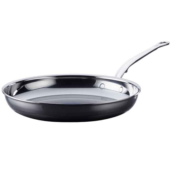 Product Hestan NanoBond Titanium Stainless Steel Skillet, Stainless Steel, 12.5-Inch