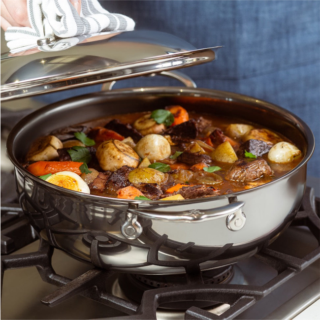 Hestan NanoBond Titanium 5-Quart Dutch Oven with Dome Lid