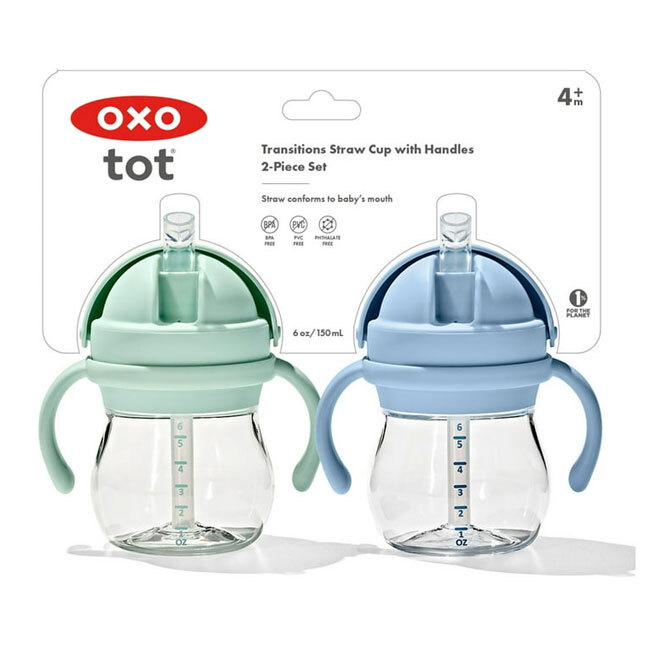OXO Transitions Straw Cup with Handles Set | 6 Oz